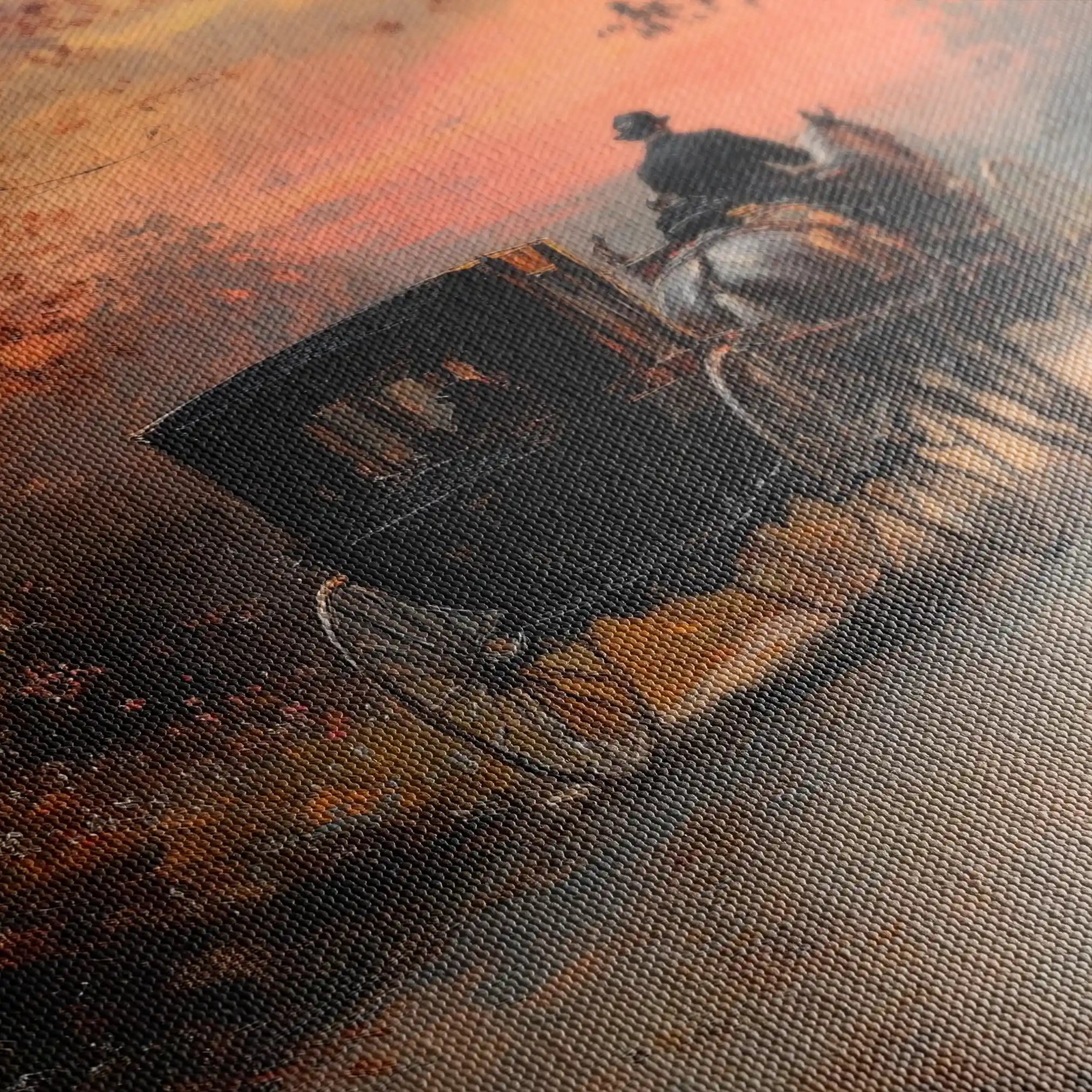 Classic 013 Canvas Art 18" x 24" / 45 x 60 cm / Black