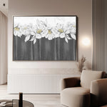 Floral 013 Canvas Art 18" x 24" / 45 x 60 cm / Black