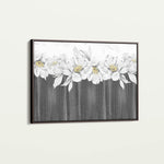 Floral 013 Canvas Art 18" x 24" / 45 x 60 cm / Black