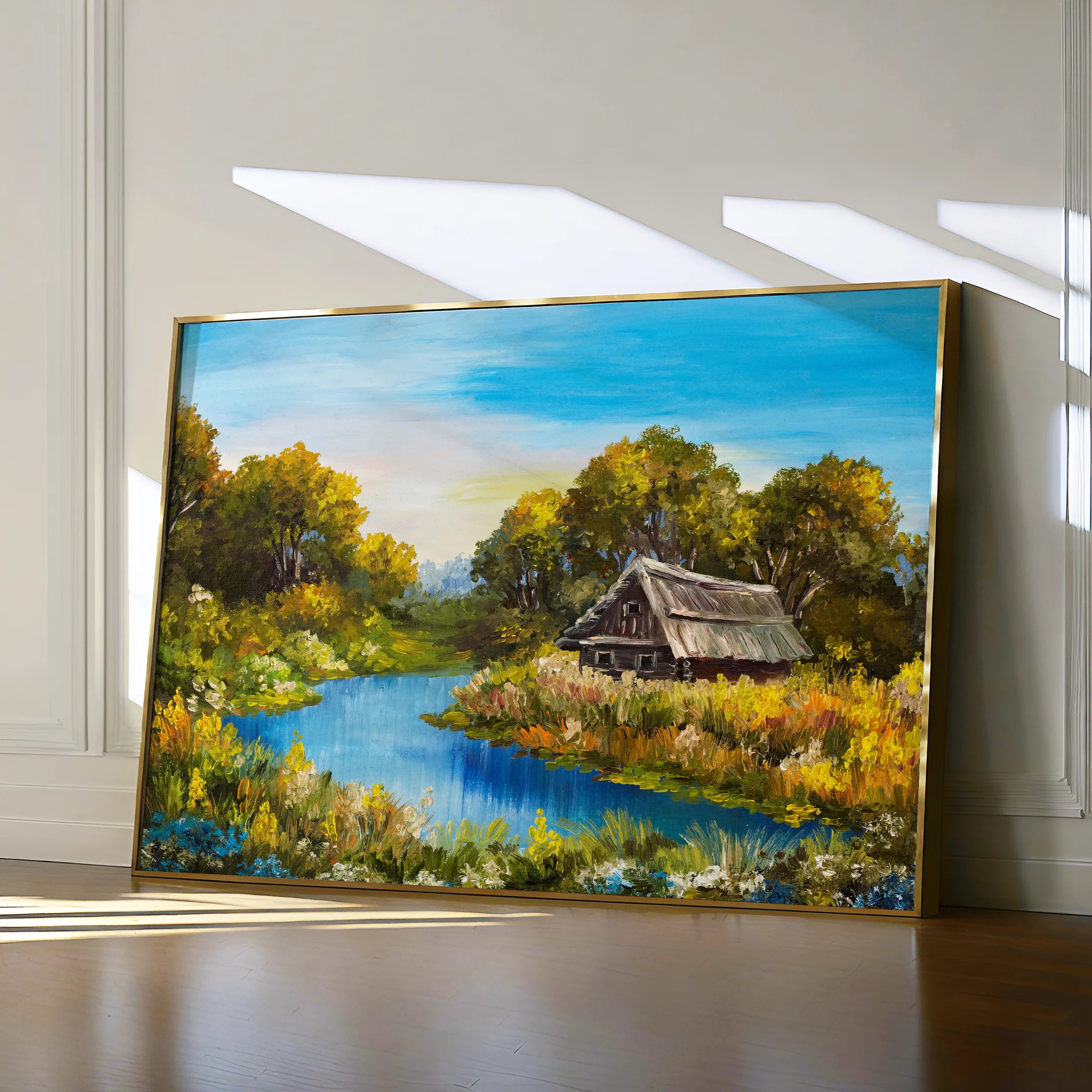 Landscape 013 Canvas Art 18" x 24" / 45 x 60 cm / Black