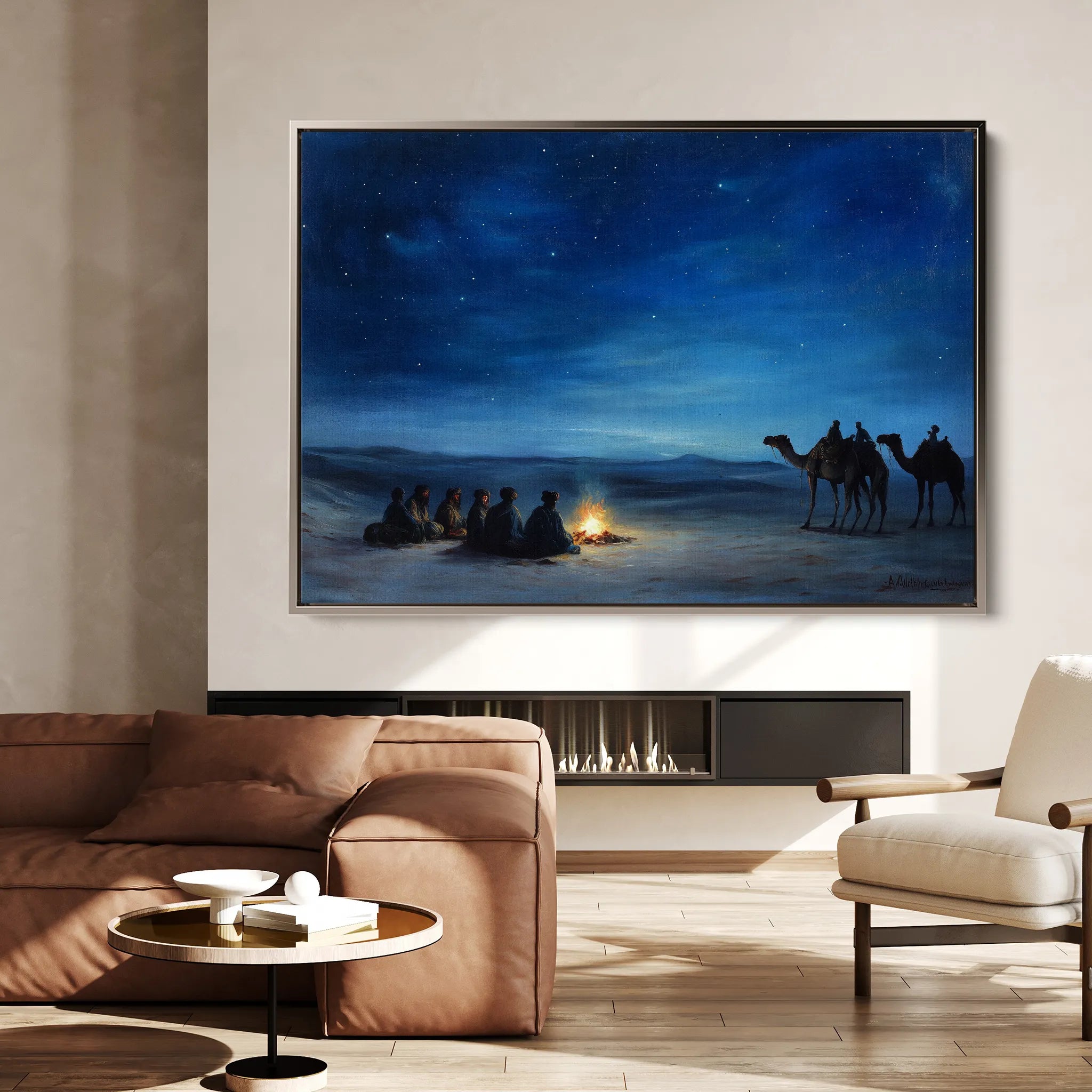 Orientalist 013 Canvas Art 18" x 24" / 45 x 60 cm / Black