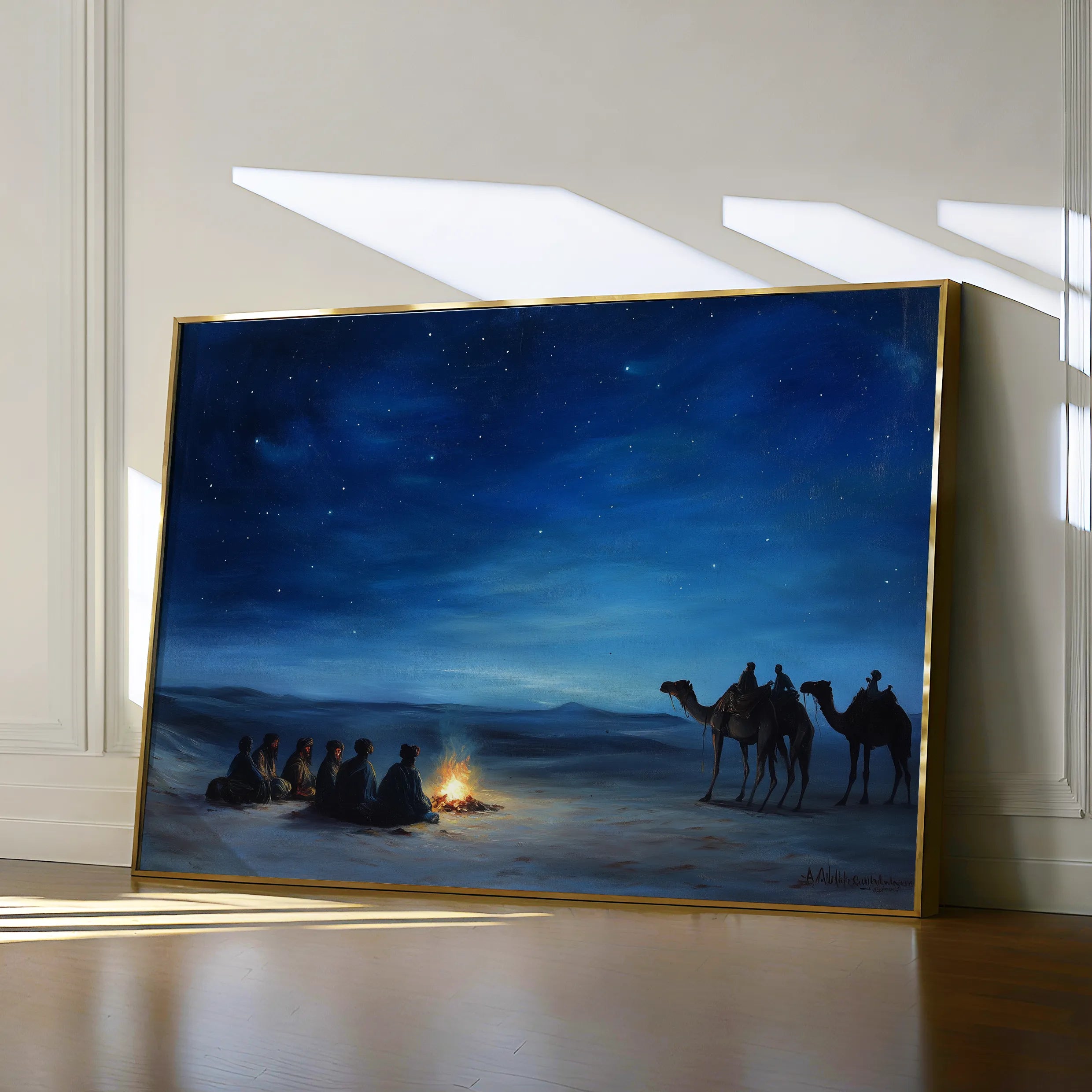 Orientalist 013 Canvas Art 18" x 24" / 45 x 60 cm / Black