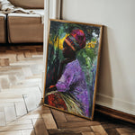 Portrait 013 Canvas Art 18" x 24" / 45 x 60 cm / Black