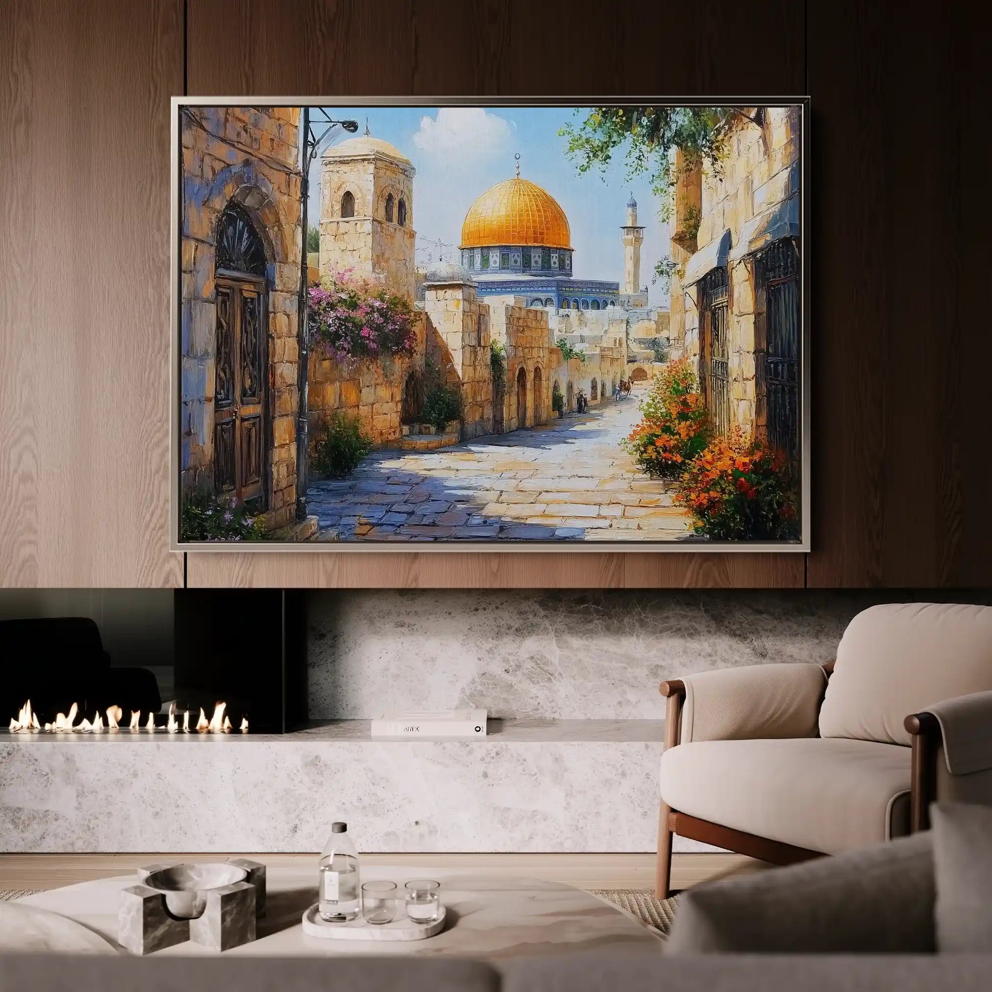 Palestine 013 Canvas Art 60 x 40 cm / Black