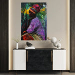 Portrait 013 Canvas Art 60 x 40 cm / Black