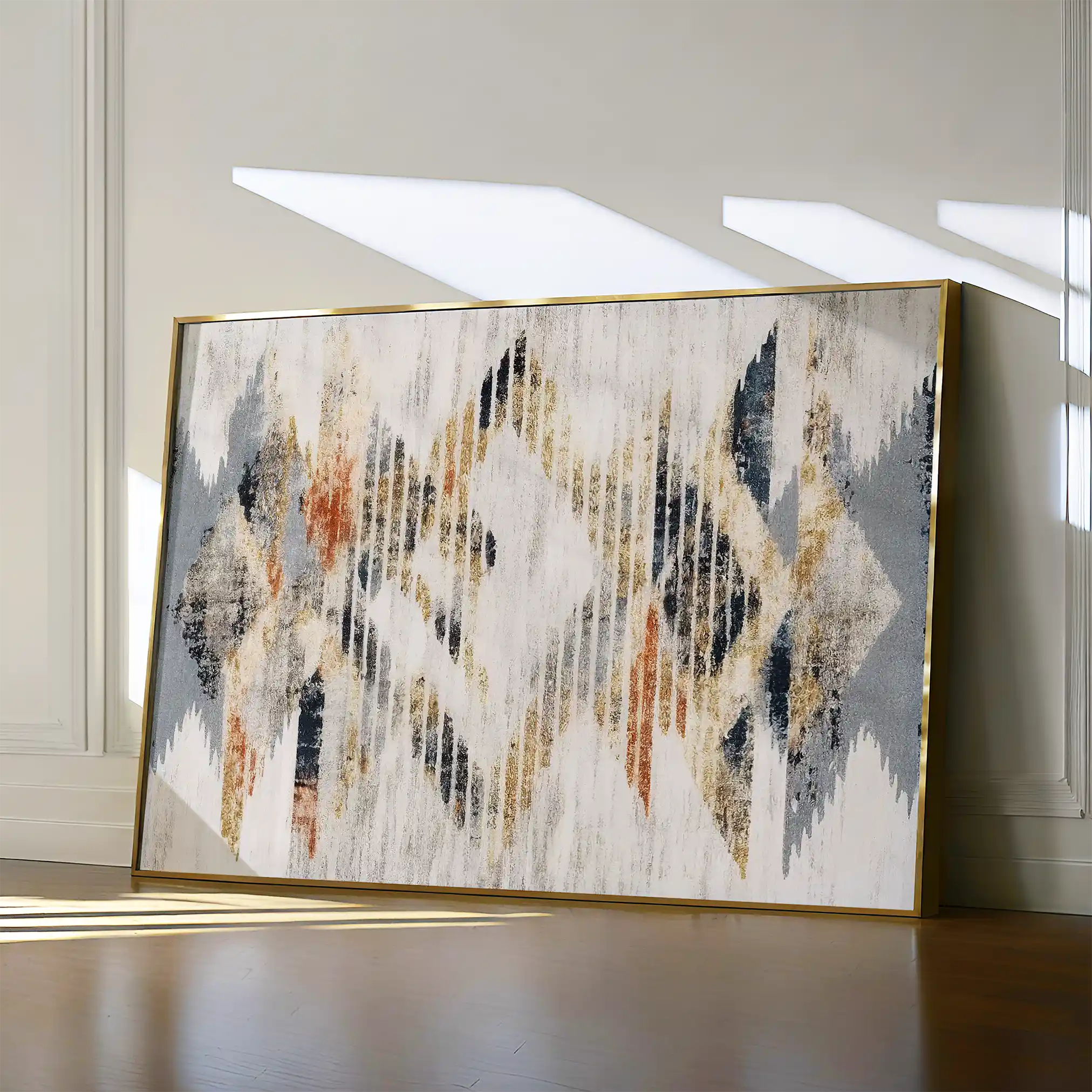 Abstract 014 Canvas Art 18" x 24" / 45 x 60 cm / Black