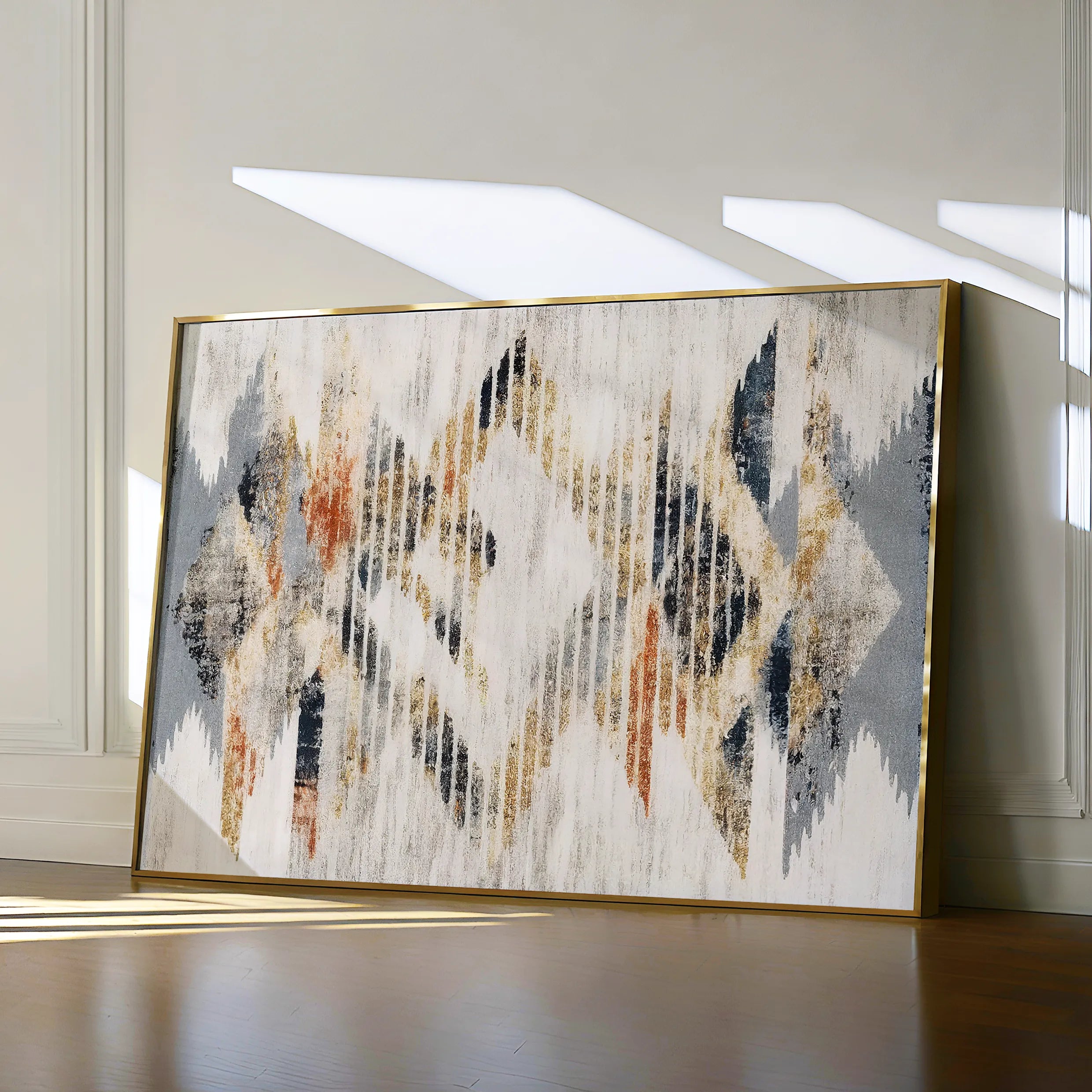 Abstract 014 Canvas Art 18" x 24" / 45 x 60 cm / Black