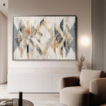 Abstract 014 Canvas Art 18" x 24" / 45 x 60 cm / Black