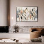 Abstract 014 Canvas Art 18" x 24" / 45 x 60 cm / Black