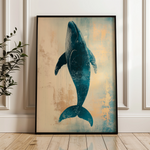Animals 014 Canvas Art 18" x 24" / 45 x 60 cm / Black