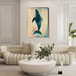 Animals 014 Canvas Art 18" x 24" / 45 x 60 cm / Black