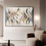 Abstract 014 Canvas Art 60 x 40 cm / Black