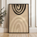 Boho 014 Canvas Art 18" x 24" / 45 x 60 cm / Black