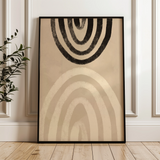 Boho 014 Canvas Art 18" x 24" / 45 x 60 cm / Black