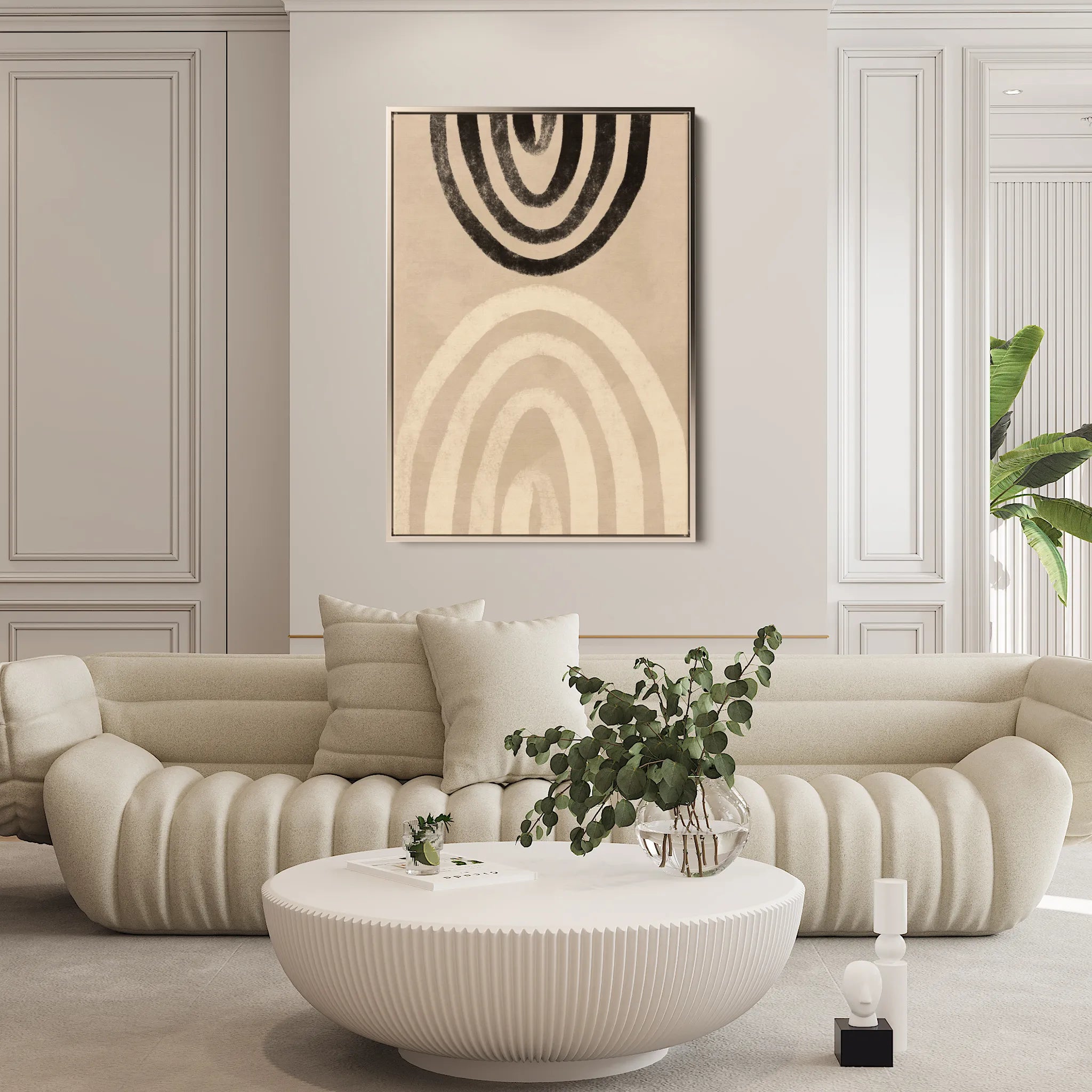 Boho 014 Canvas Art 18" x 24" / 45 x 60 cm / Black