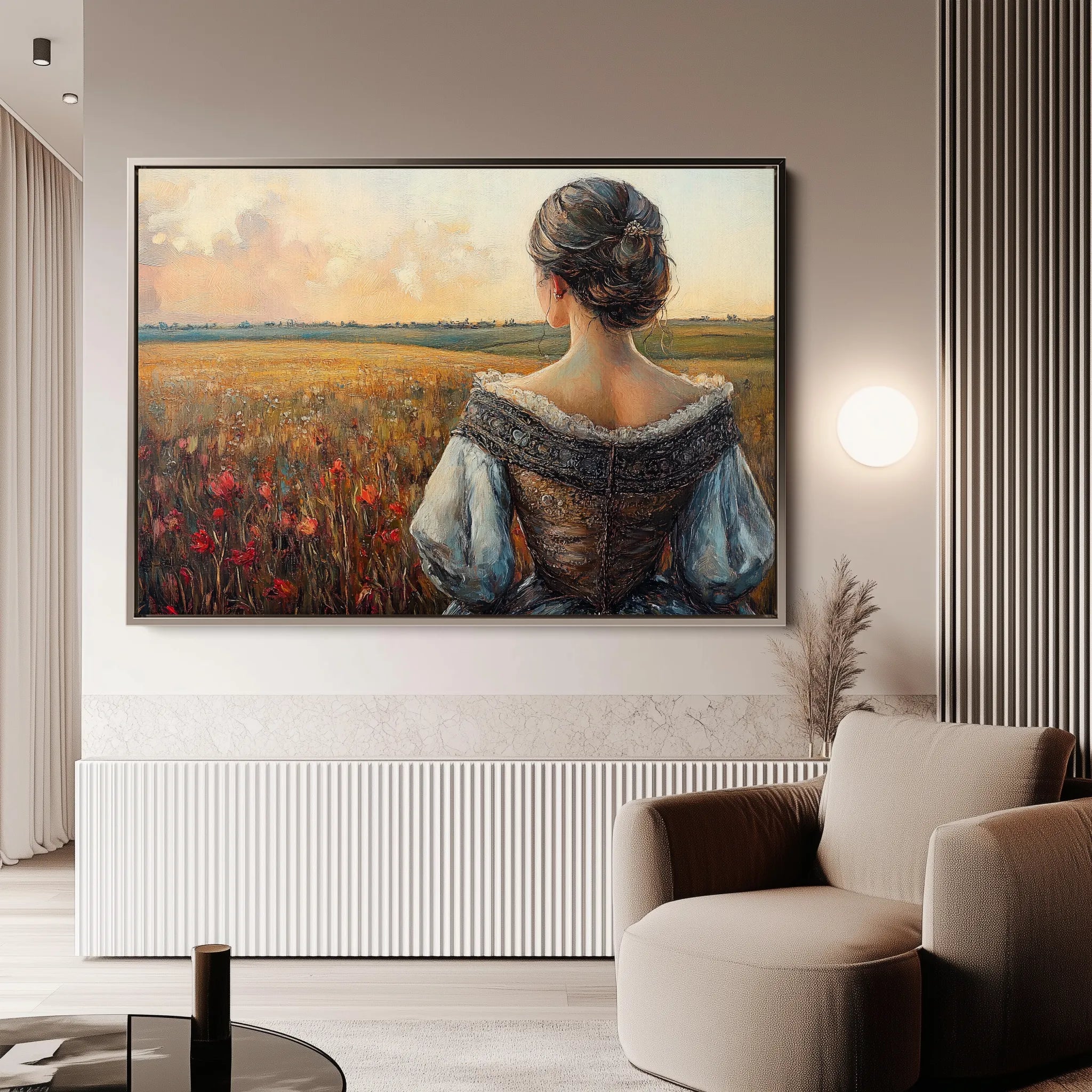 Classic 014 Canvas Art 18" x 24" / 45 x 60 cm / Black