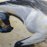 Horses 014 Canvas Art 18" x 24" / 45 x 60 cm / Black