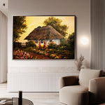 Landscape 014 Canvas Art 18" x 24" / 45 x 60 cm / Black