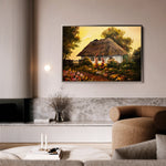 Landscape 014 Canvas Art 18" x 24" / 45 x 60 cm / Black