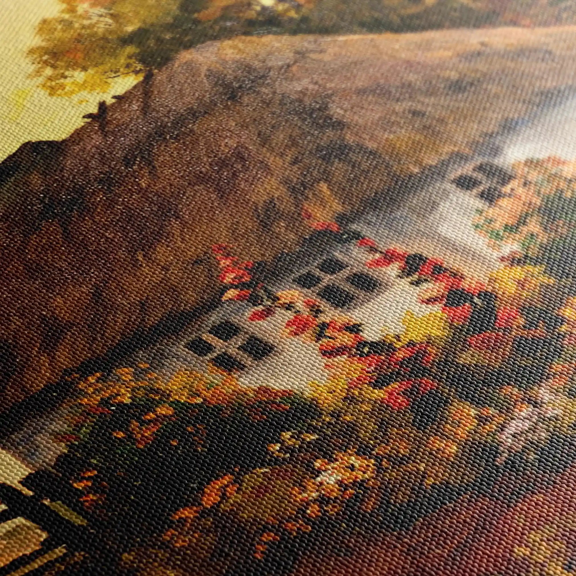 Landscape 014 Canvas Art 60 x 40 cm / Black