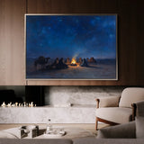 Orientalist 014 Canvas Art 18" x 24" / 45 x 60 cm / Black