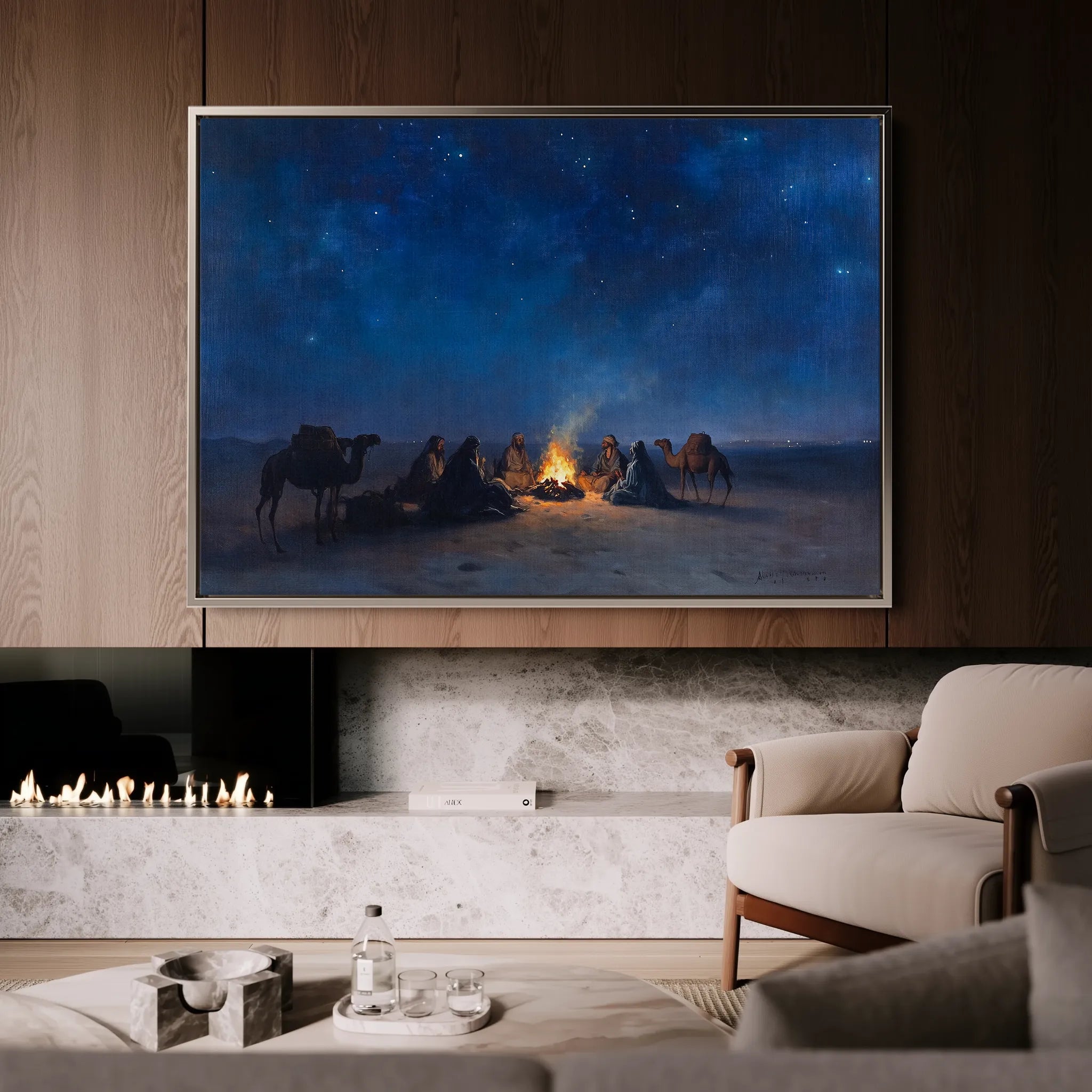 Orientalist 014 Canvas Art 18" x 24" / 45 x 60 cm / Black