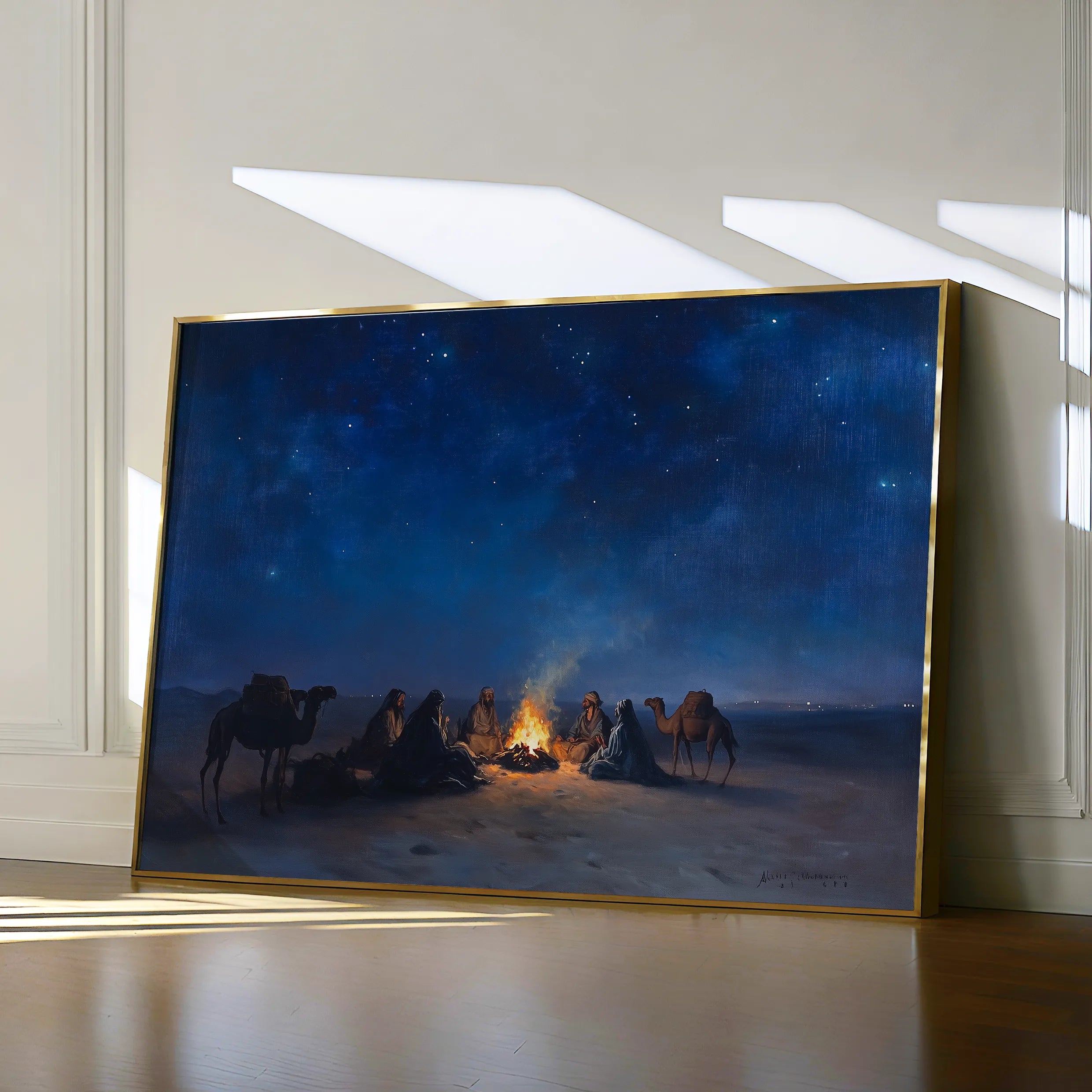 Orientalist 014 Canvas Art 18" x 24" / 45 x 60 cm / Black