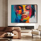 Portrait 014 Canvas Art 18" x 24" / 45 x 60 cm / Black