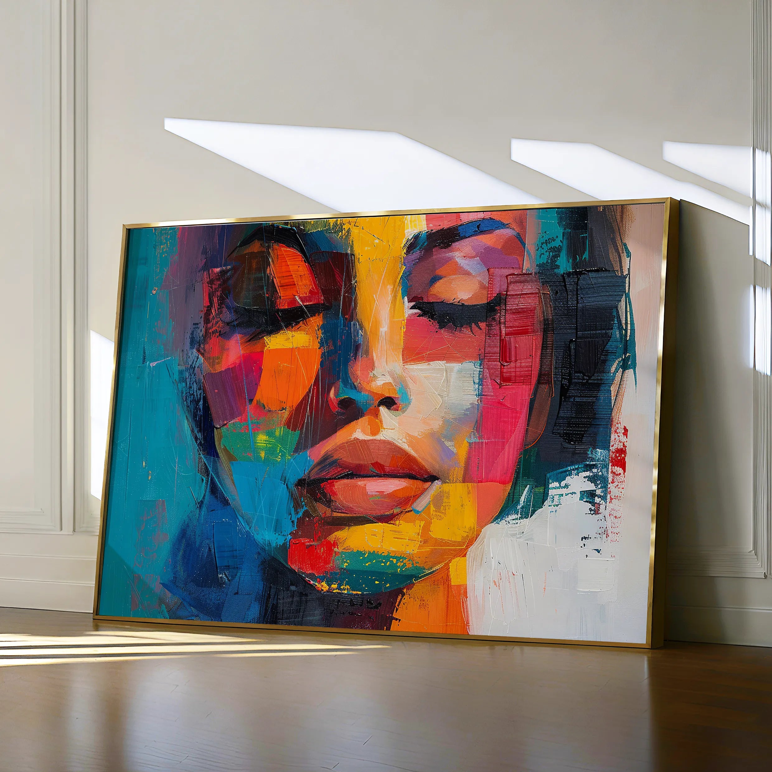Portrait 014 Canvas Art 18" x 24" / 45 x 60 cm / Black