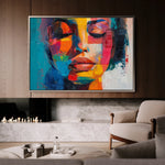 Portrait 014 Canvas Art 18" x 24" / 45 x 60 cm / Black