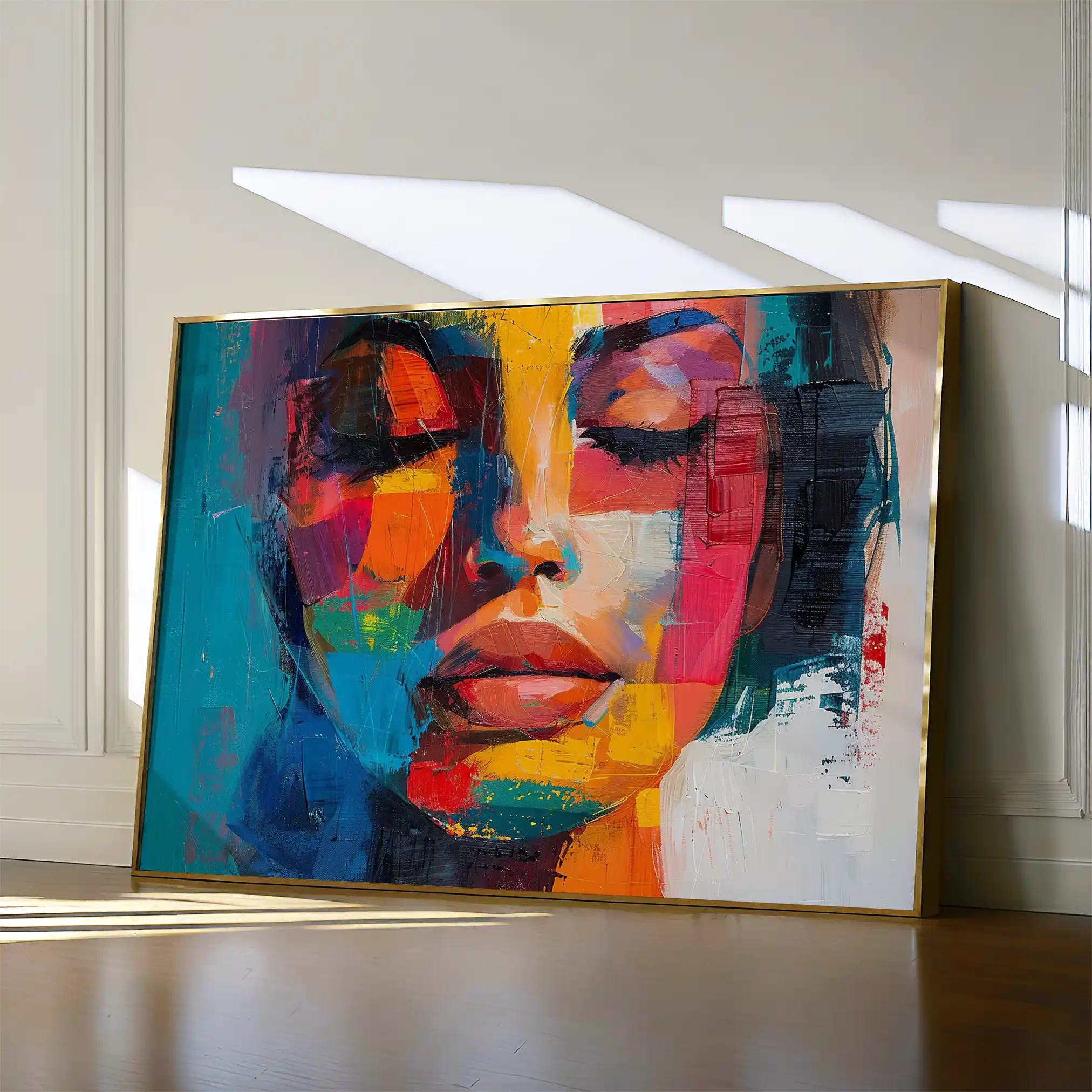 Portrait 014 Canvas Art 60 x 40 cm / Black