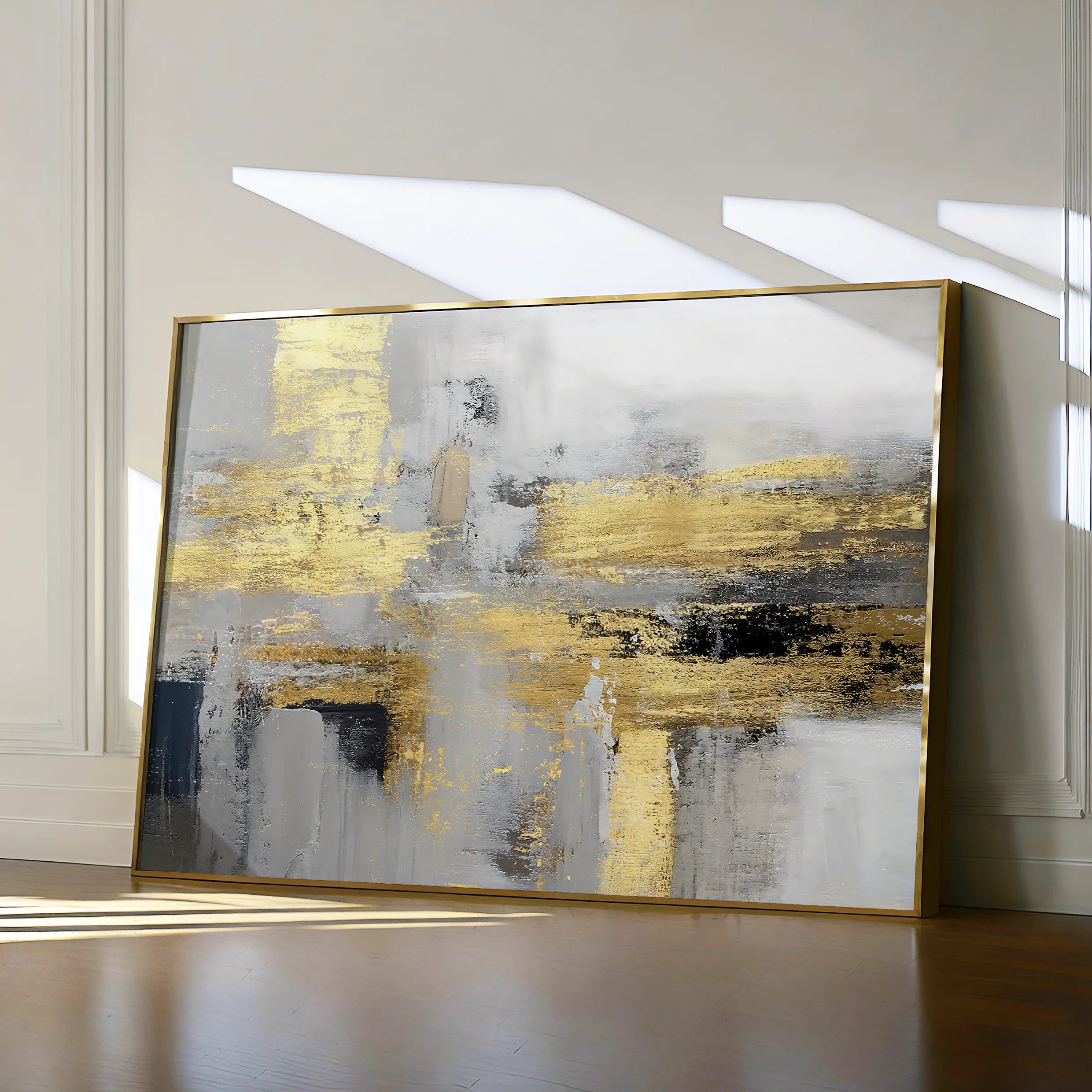 Abstract 015 Canvas Art 18" x 24" / 45 x 60 cm / Black