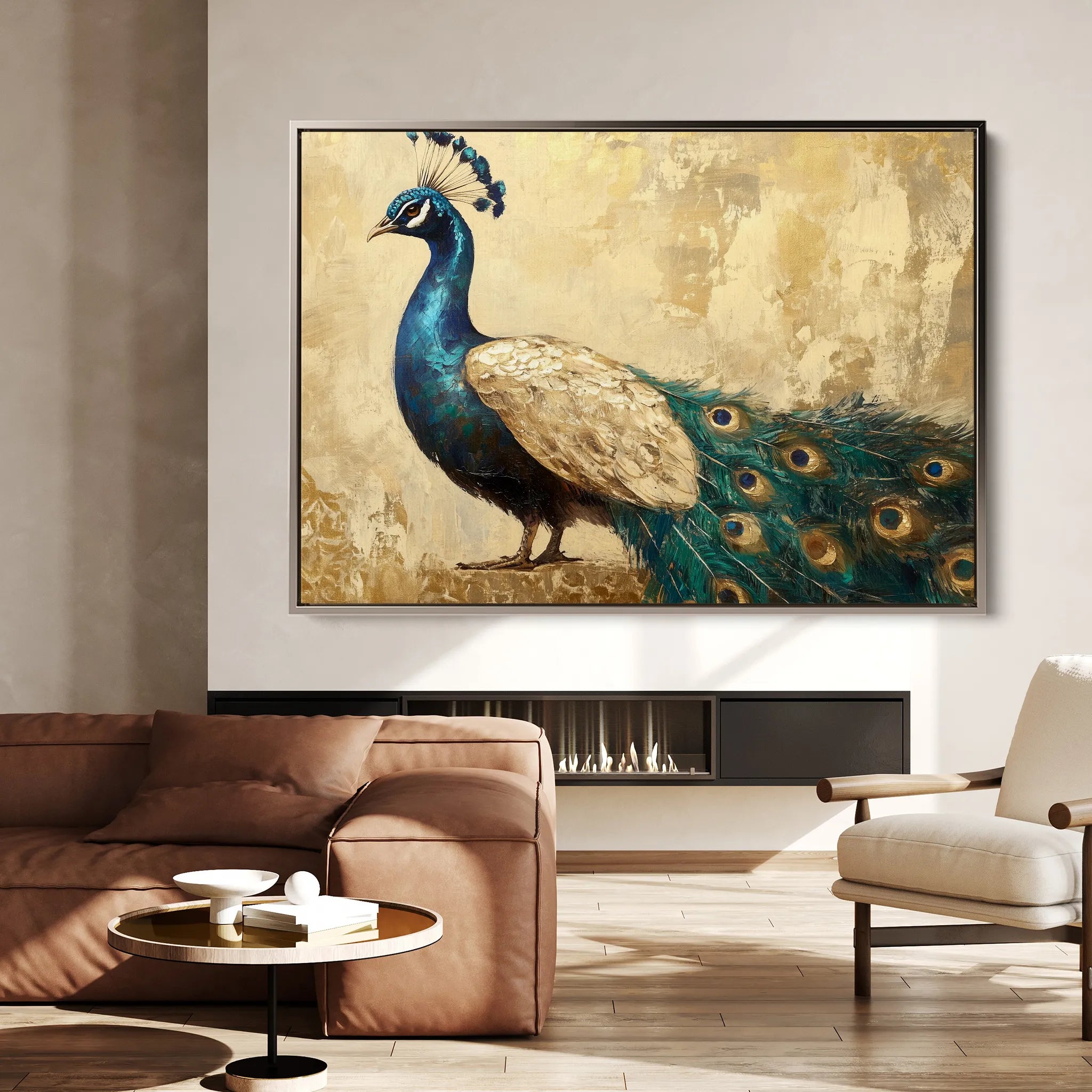 Animals 015 Canvas Art 18" x 24" / 45 x 60 cm / Black