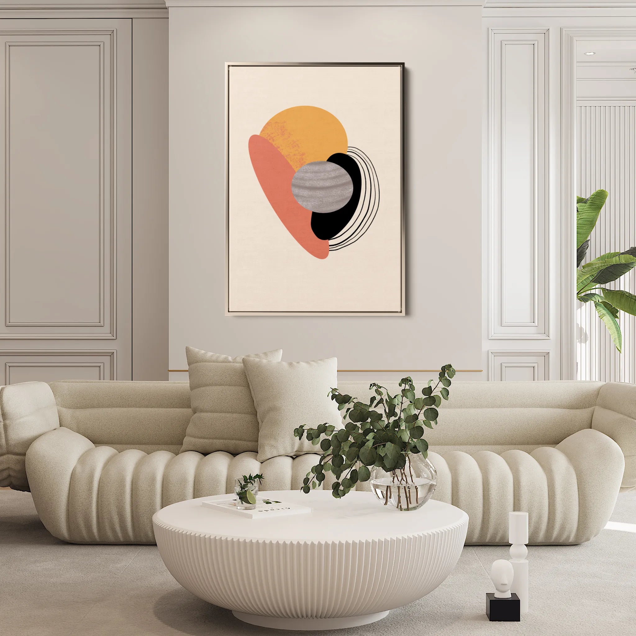 Boho 015 Canvas Art 18" x 24" / 45 x 60 cm / Black