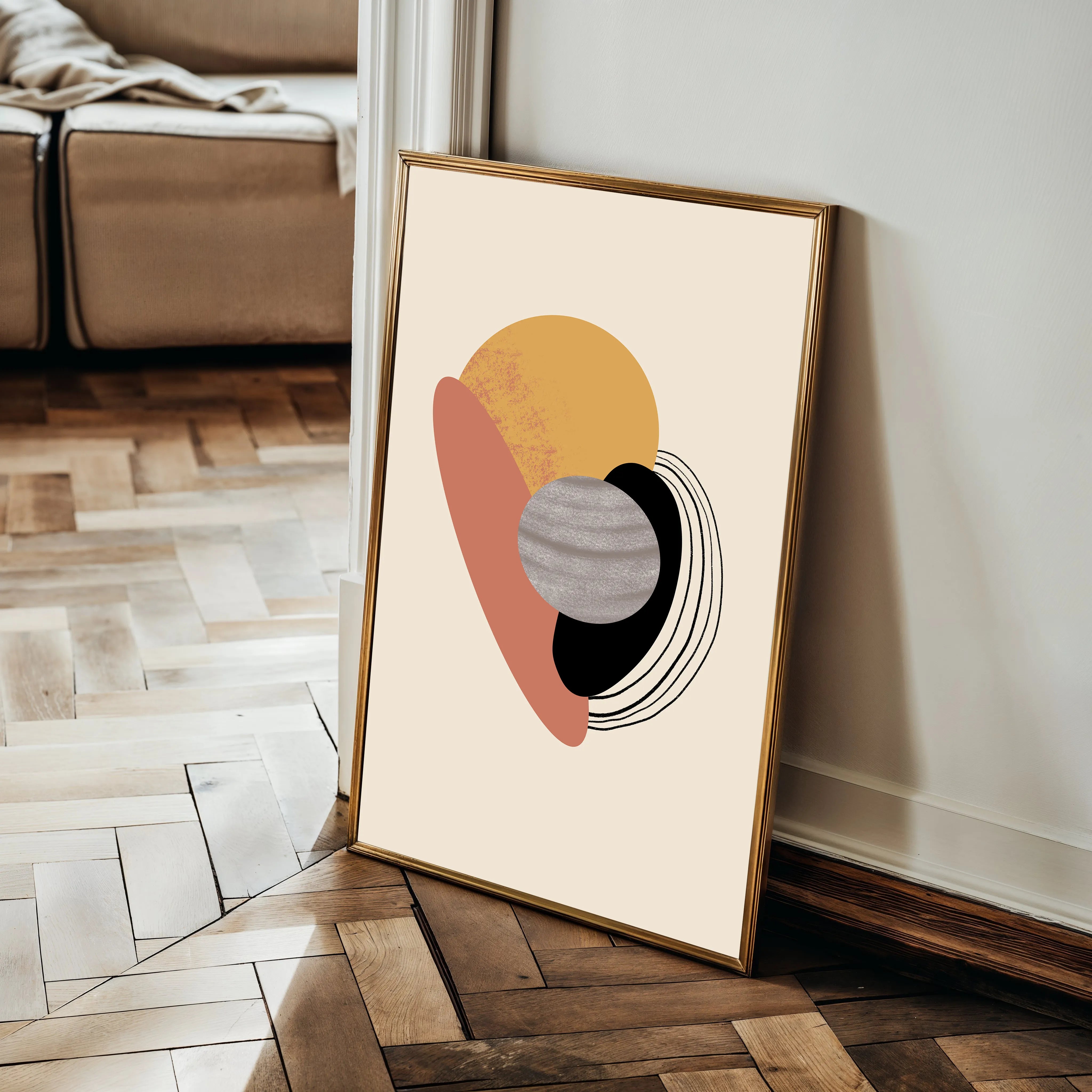 Boho 015 Canvas Art 18" x 24" / 45 x 60 cm / Black