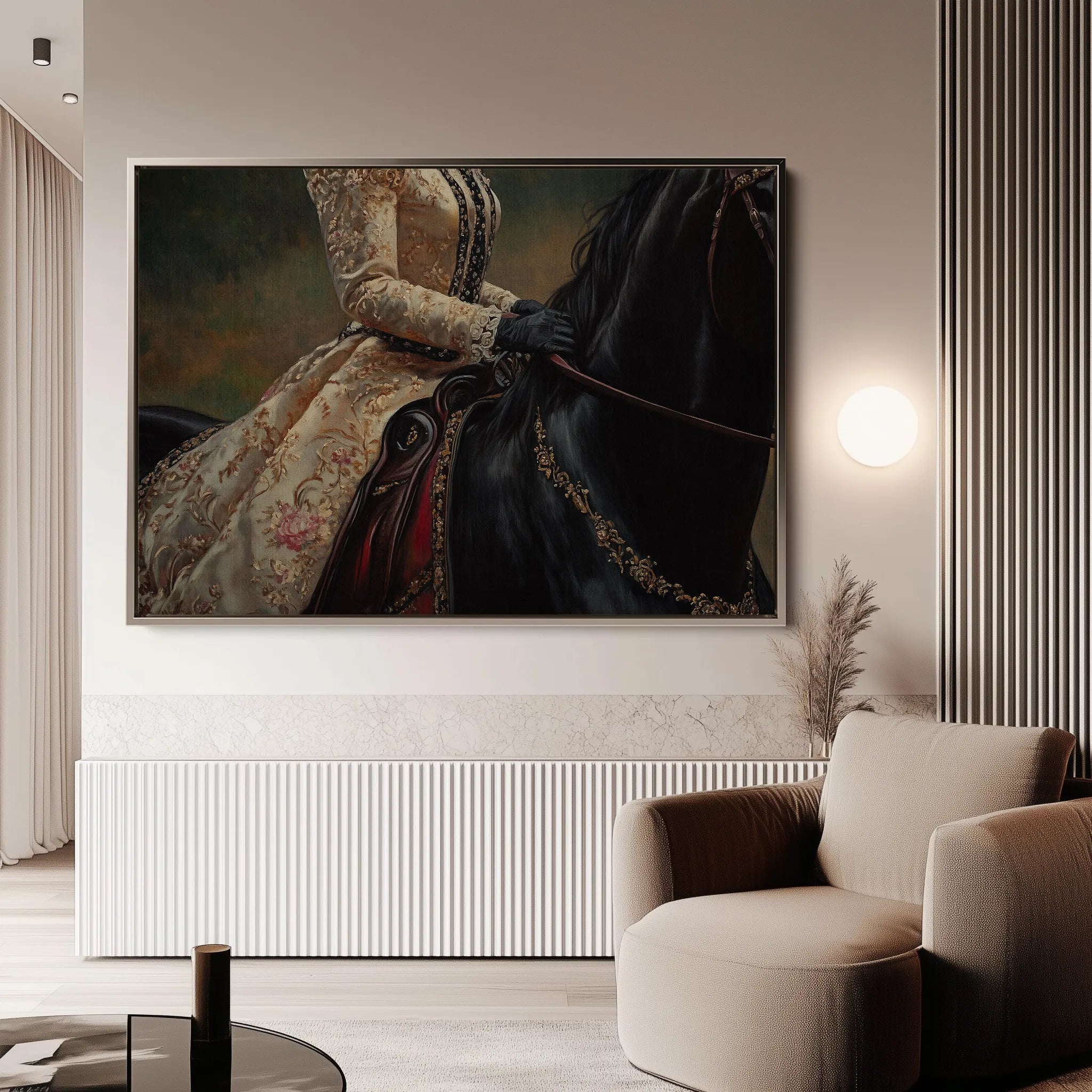 Classic 015 Canvas Art 18" x 24" / 45 x 60 cm / Black