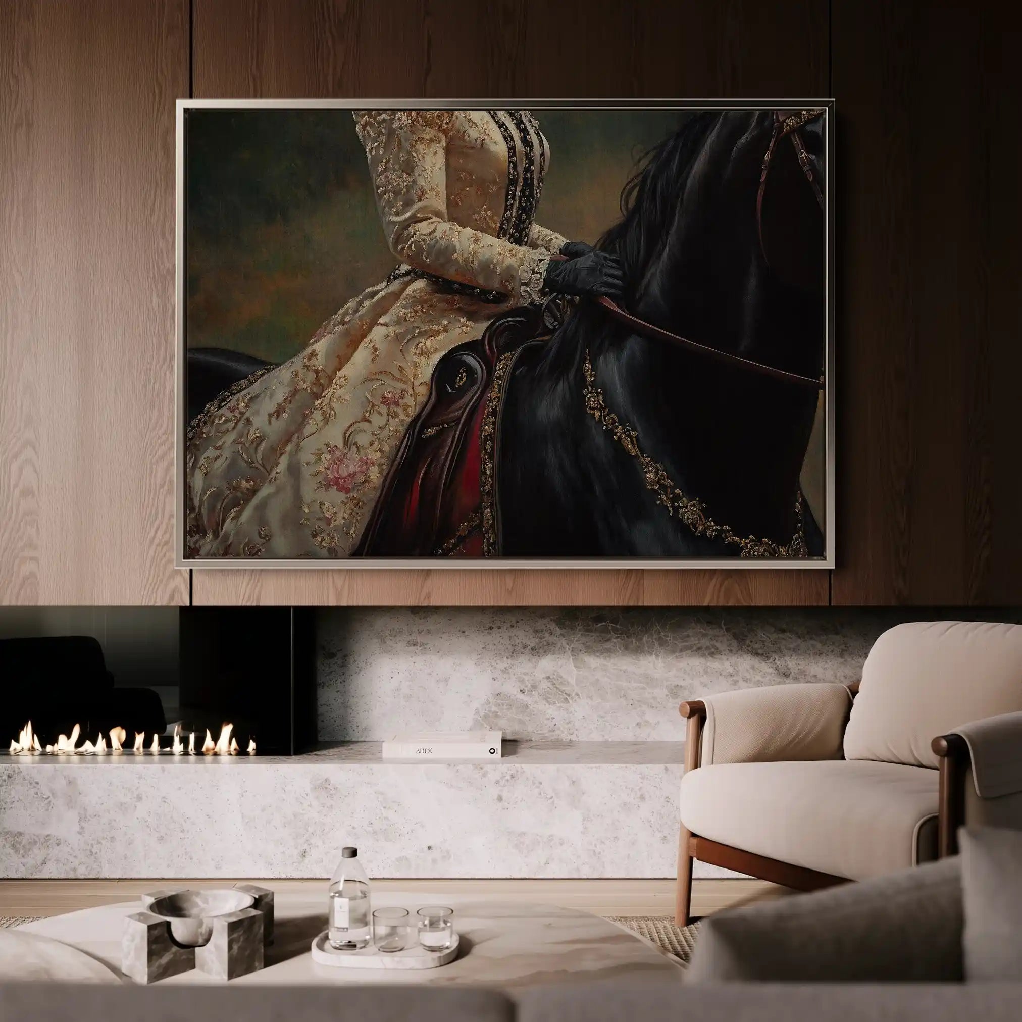 Classic 015 Canvas Art 18" x 24" / 45 x 60 cm / Black