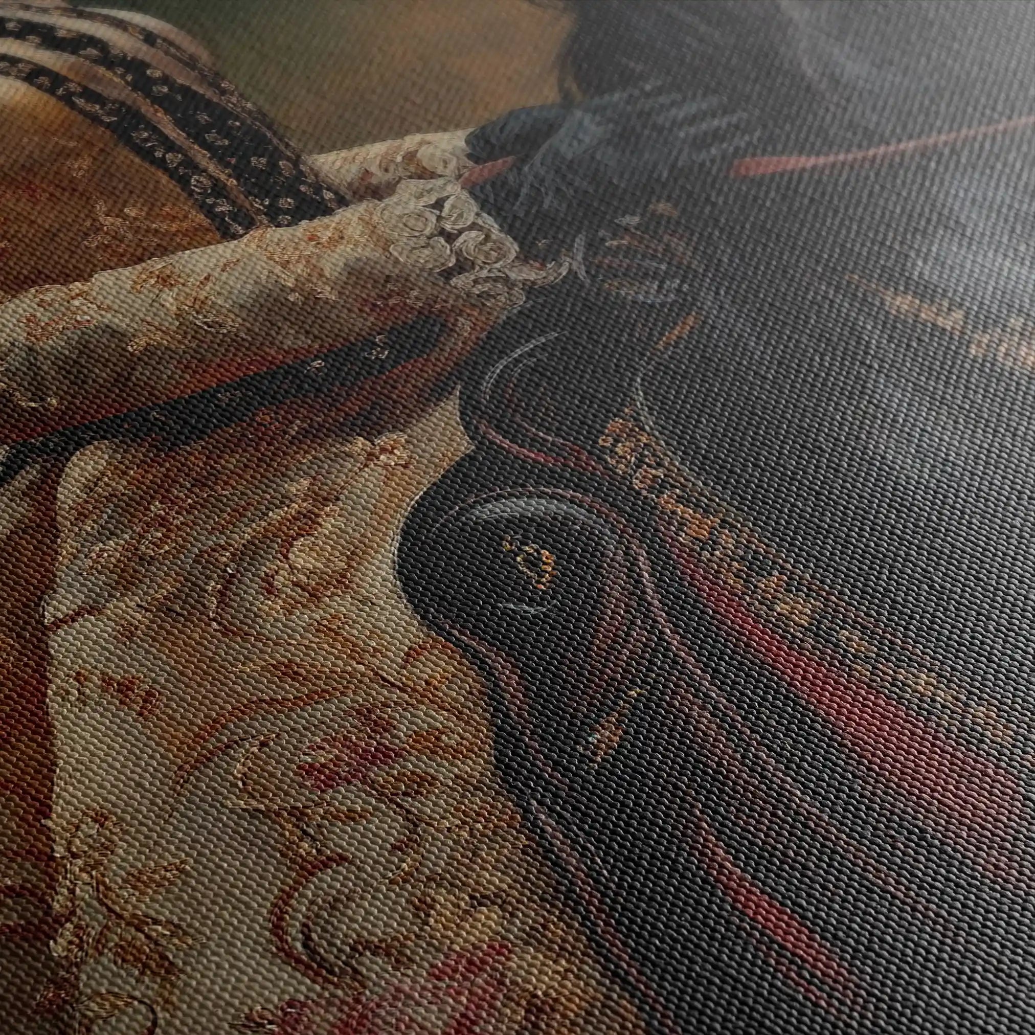 Classic 015 Canvas Art 18" x 24" / 45 x 60 cm / Black