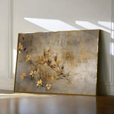 Floral 015 Canvas Art 18" x 24" / 45 x 60 cm / Black