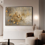 Floral 015 Canvas Art 18" x 24" / 45 x 60 cm / Black