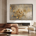 Floral 015 Canvas Art 18" x 24" / 45 x 60 cm / Black