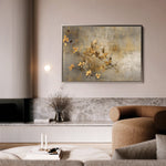 Floral 015 Canvas Art 18" x 24" / 45 x 60 cm / Black