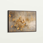 Floral 015 Canvas Art 18" x 24" / 45 x 60 cm / Black