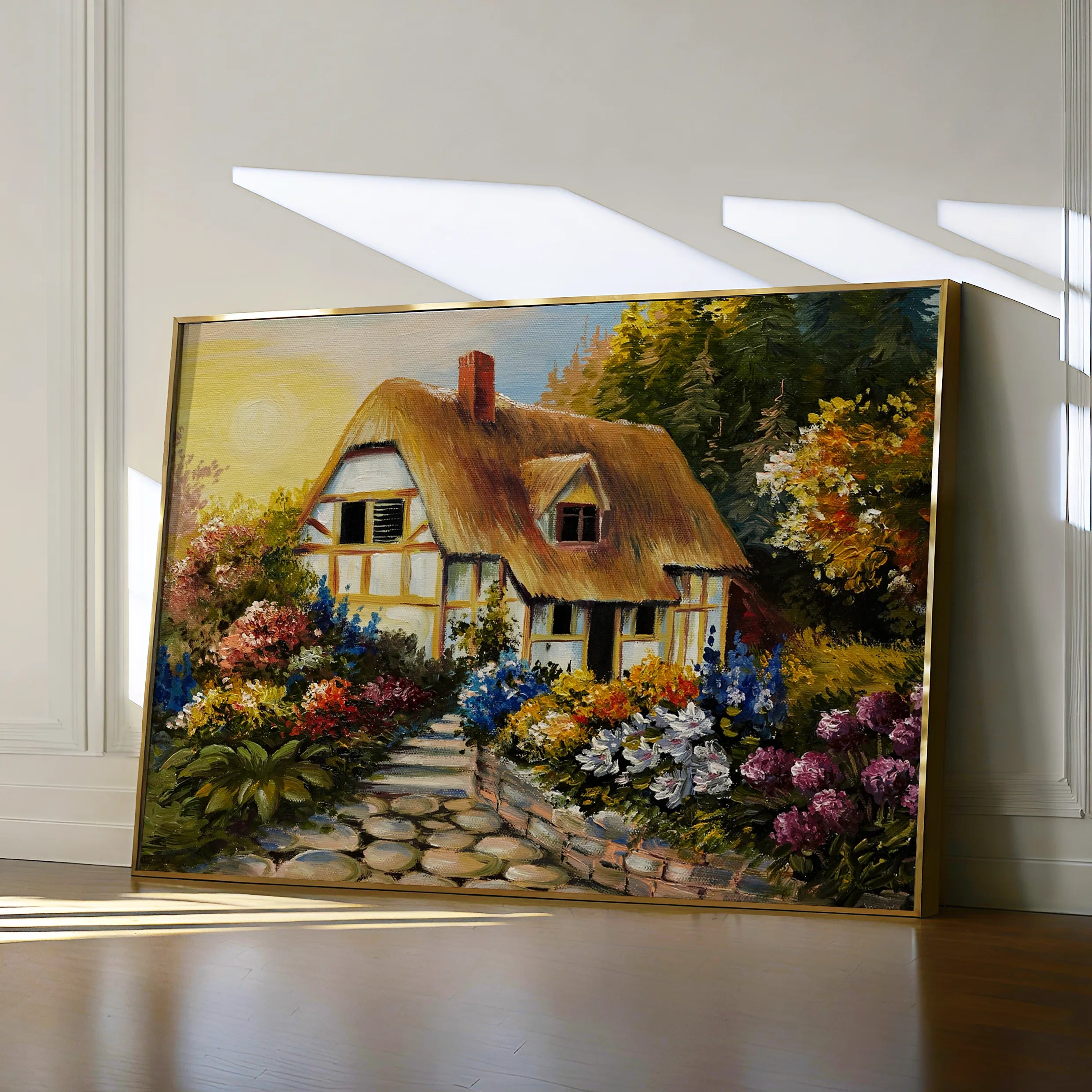 Landscape 015 Canvas Art 18" x 24" / 45 x 60 cm / Black