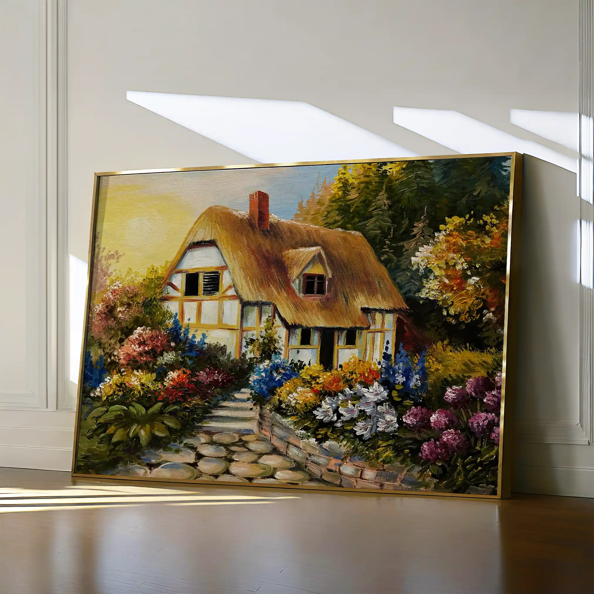 Landscape 015 Canvas Art 60 x 40 cm / Black