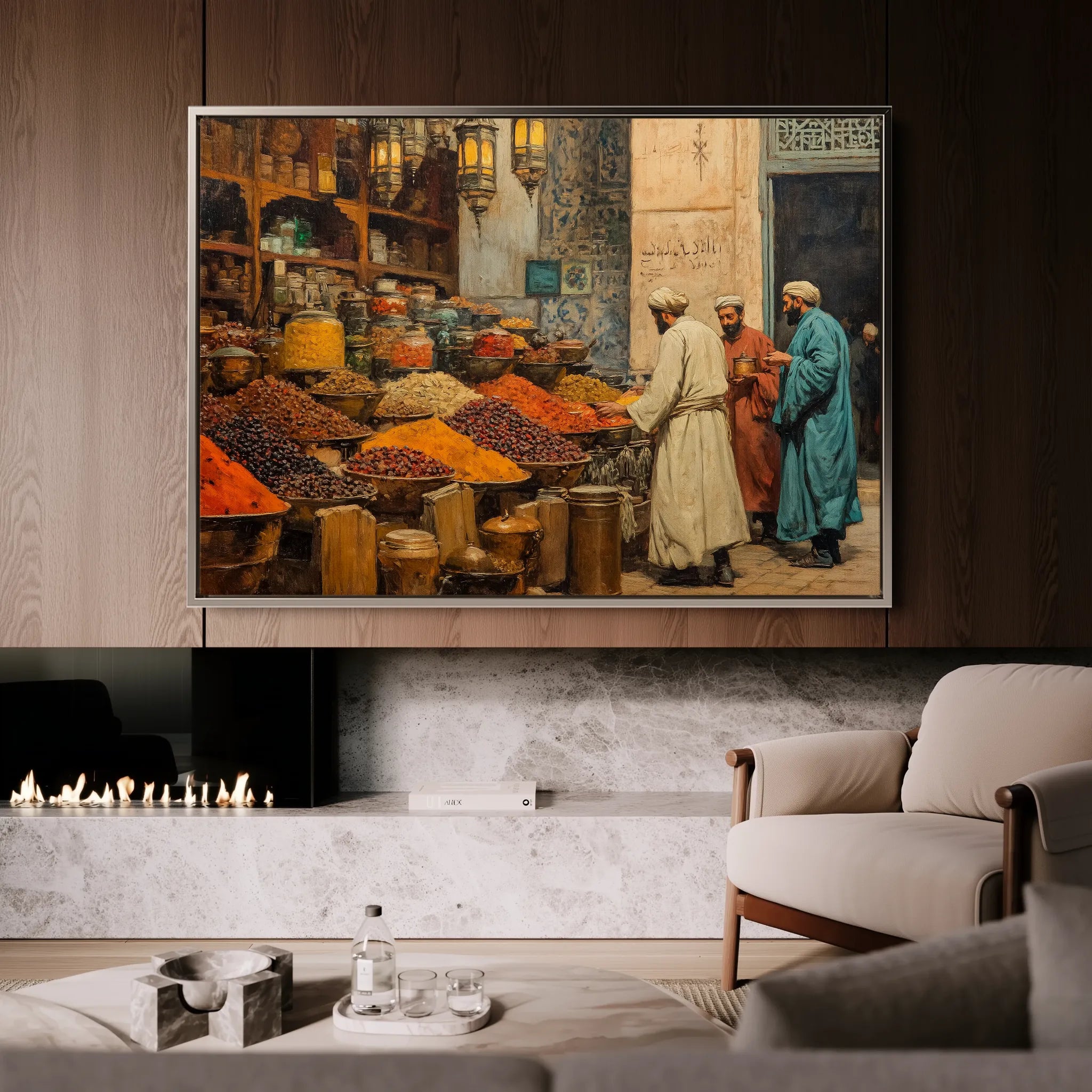 Orientalist 015 Canvas Art 18" x 24" / 45 x 60 cm / Black