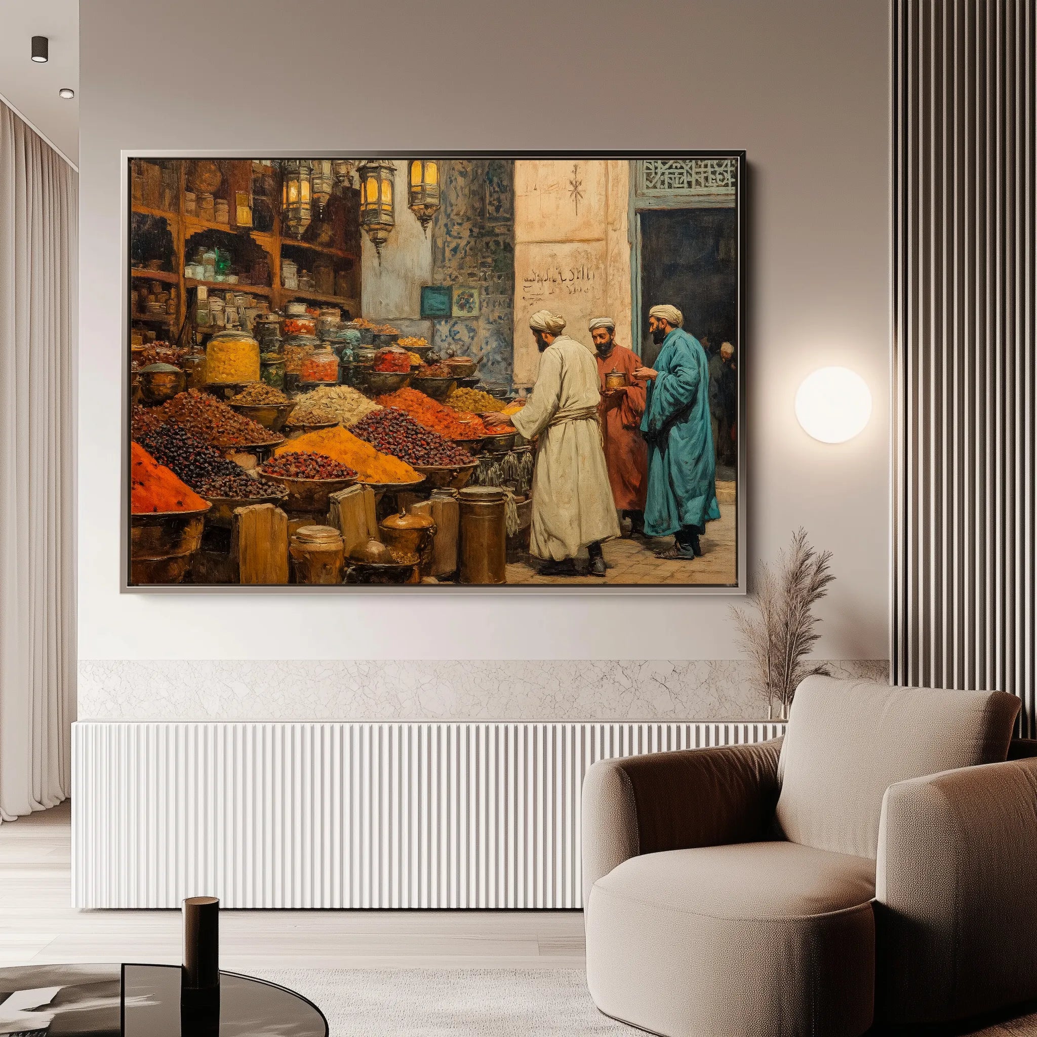 Orientalist 015 Canvas Art 18" x 24" / 45 x 60 cm / Black