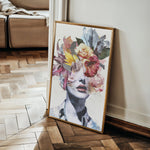 Portrait 015 Canvas Art 18" x 24" / 45 x 60 cm / Black