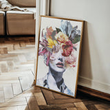 Portrait 015 Canvas Art 18" x 24" / 45 x 60 cm / Black