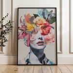 Portrait 015 Canvas Art 60 x 40 cm / Black